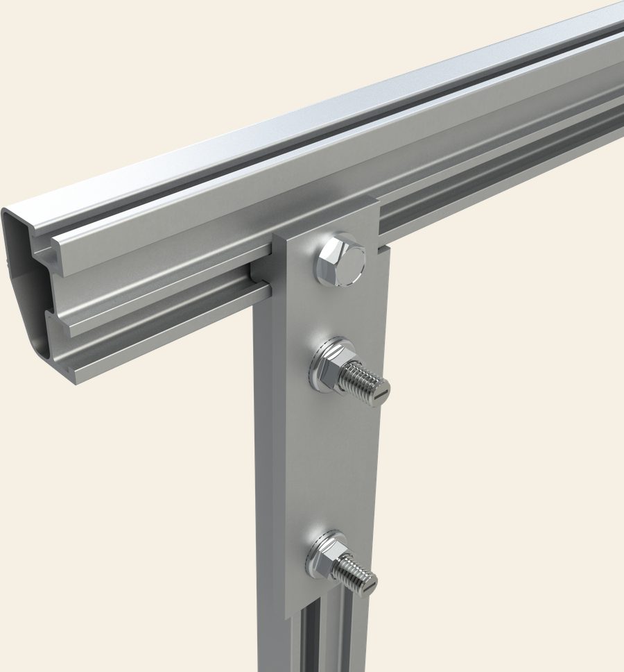 Unión de riel y soporte de aluminio Unirac